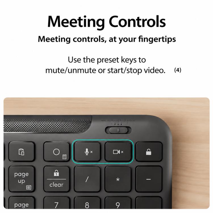 Tastiera cablata Logitech K620 con tasto AI e silenziosa