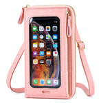 Borsa a tracolla in pelle PU per smartphone touchscreen