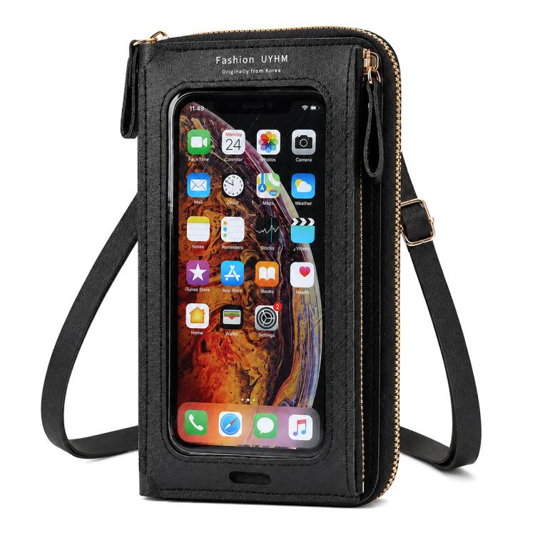 Borsa a tracolla in pelle PU per smartphone touchscreen