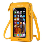 Borsa a tracolla in pelle PU per smartphone touchscreen