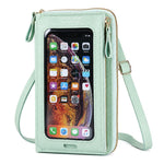 Borsa a tracolla in pelle PU per smartphone touchscreen
