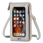 Borsa a tracolla in pelle PU per smartphone touchscreen
