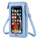 Borsa a tracolla in pelle PU per smartphone touchscreen
