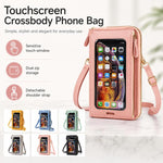 Borsa a tracolla in pelle PU per smartphone touchscreen