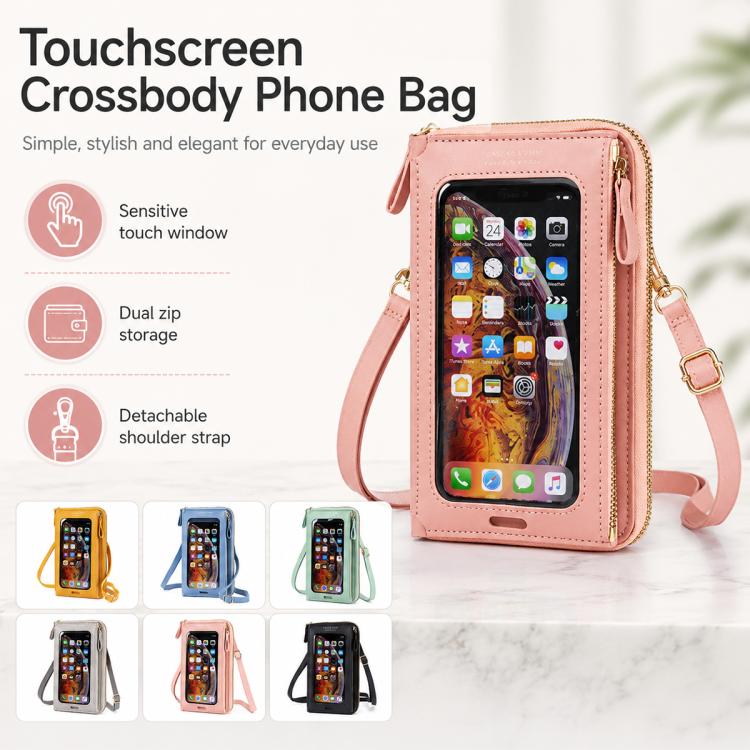 Borsa a tracolla in pelle PU per smartphone touchscreen