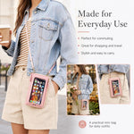 Borsa a tracolla in pelle PU per smartphone touchscreen