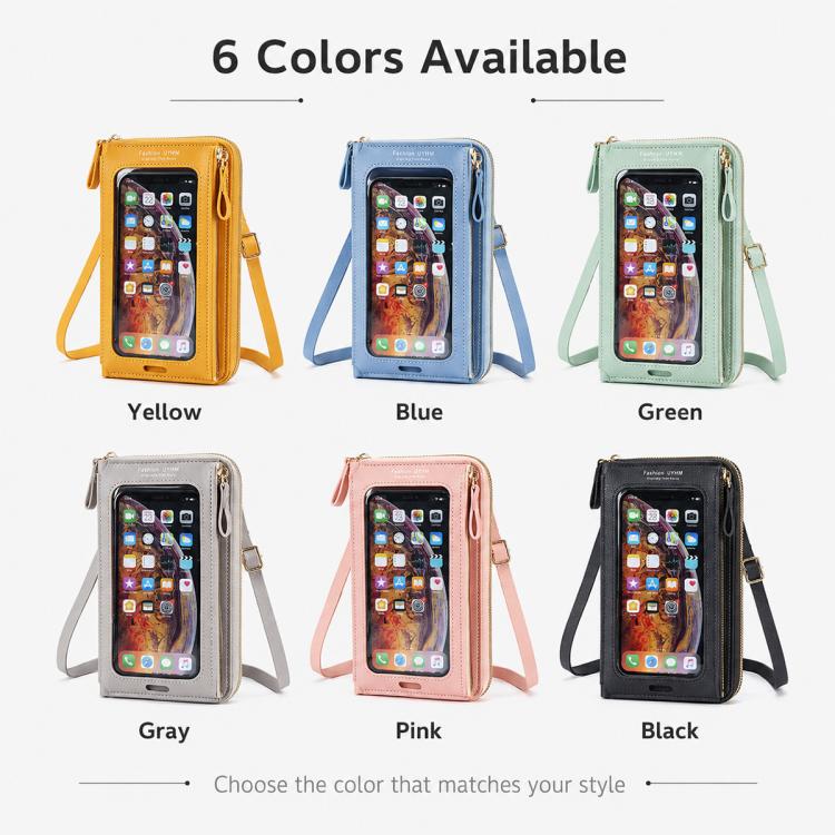 Borsa a tracolla in pelle PU per smartphone touchscreen