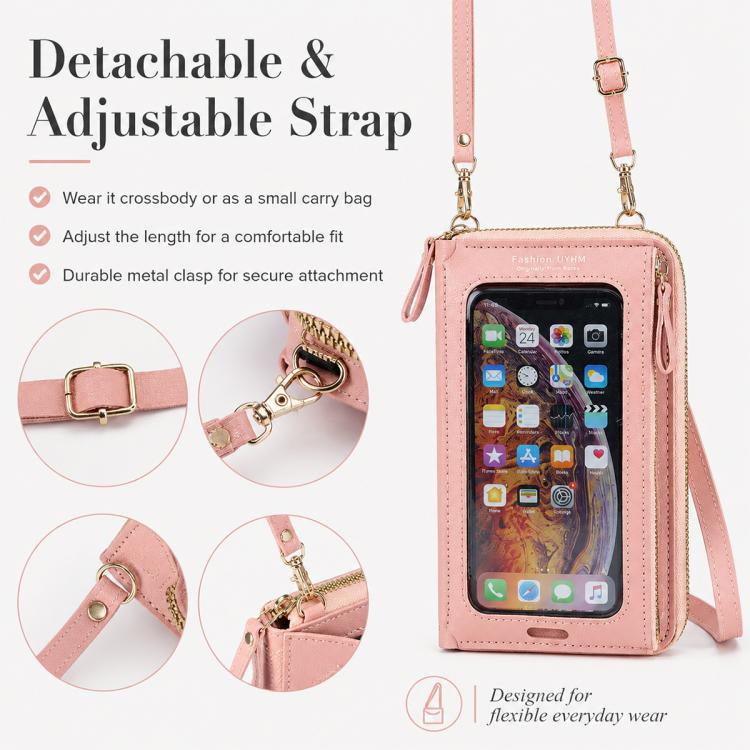 Borsa a tracolla in pelle PU per smartphone touchscreen