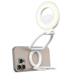 Supporto per telefono multifunzione, portatile, pieghevole e magnetico con luce di riempimento