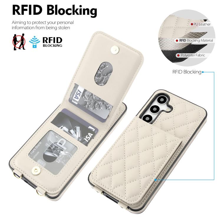 Custodia per cellulare a tracolla con protezione RFID e porta carte per Galaxy