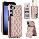 Custodia a tracolla romboidale con protezione RFID per Galaxy S23 Ultra, S23+ e