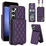 Custodia a tracolla romboidale con protezione RFID per Galaxy S23 Ultra, S23+ e