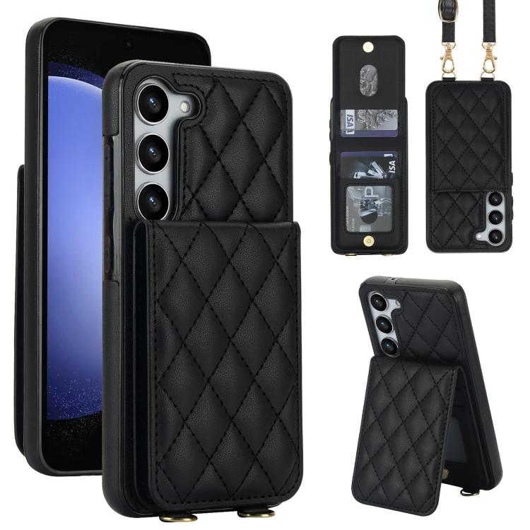 Custodia a tracolla romboidale con protezione RFID per Galaxy S23 Ultra, S23+ e