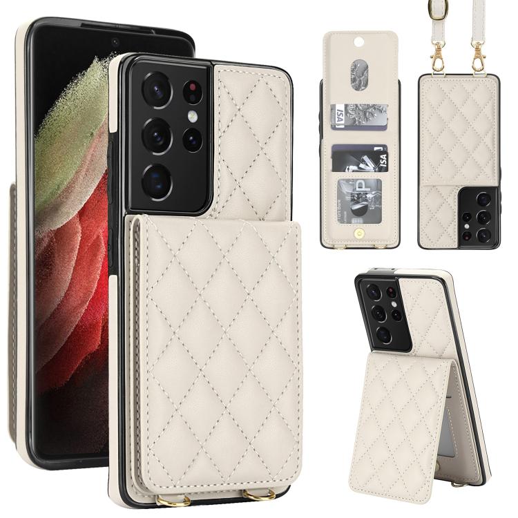 Custodia a tracolla romboidale con protezione RFID per Galaxy S21, S21+ e S21