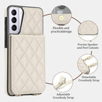 Custodia a tracolla romboidale con protezione RFID per Galaxy S21, S21+ e S21