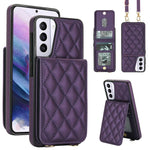 Custodia a tracolla romboidale con protezione RFID per Galaxy S21, S21+ e S21
