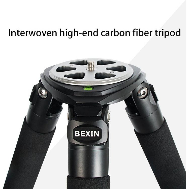 Treppiede grande in fibra di carbonio per videocamera robusta BEXIN ST424C, tubo massimo: 40 mm, ST424C