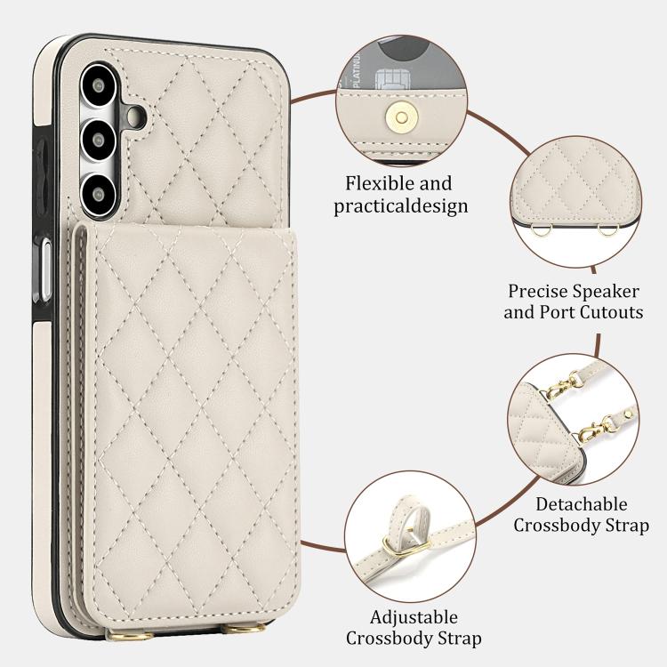 Custodia per cellulare a tracolla romboidale con protezione RFID per Galaxy A56
