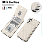 Custodia per cellulare a tracolla romboidale con protezione RFID per Galaxy A56