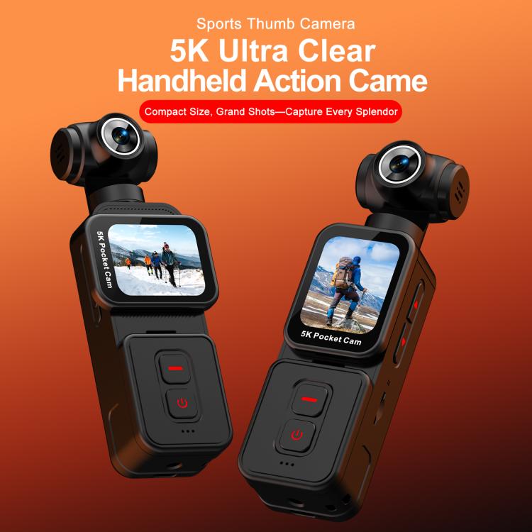 Videocamera stabilizzata K28 con schermo IPS da 1,69 pollici, registrazione video in alta definizione 5K.