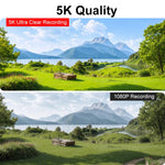 Videocamera stabilizzata K28 con schermo IPS da 1,69 pollici, registrazione video in alta definizione 5K.