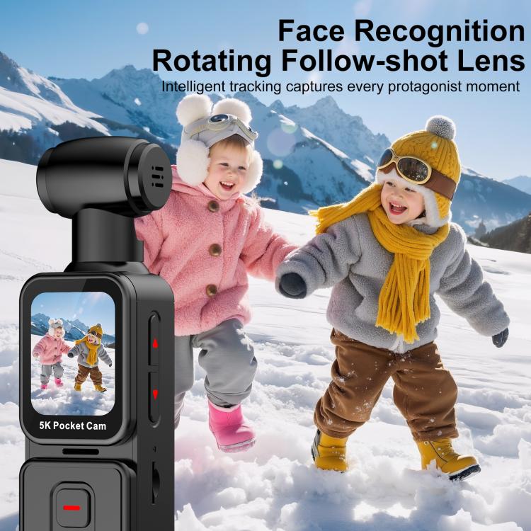 Videocamera stabilizzata K28 con schermo IPS da 1,69 pollici, registrazione video in alta definizione 5K.