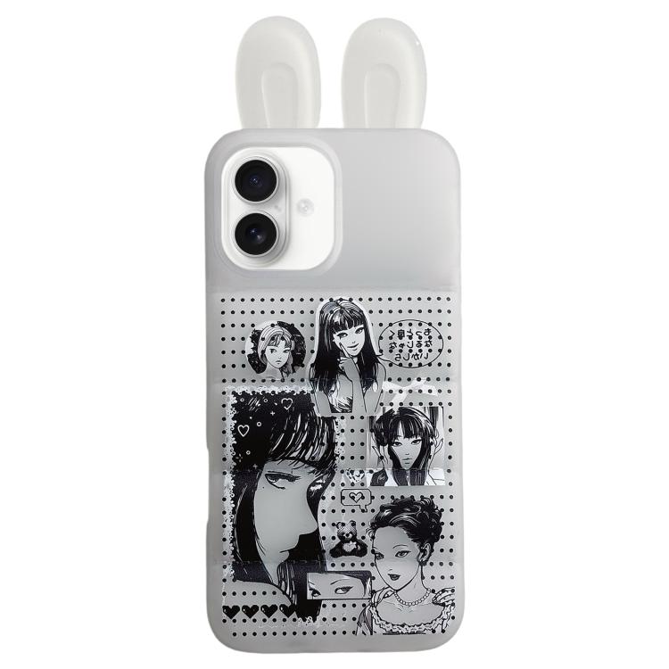 Custodia TPU con orecchie da coniglio per iPhone 17 Pro Max