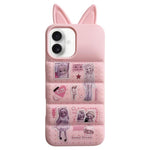 Custodia TPU con orecchie da coniglio per iPhone 17 Pro Max