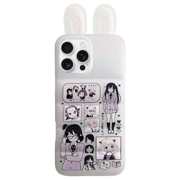 Custodia TPU con orecchie da coniglio per iPhone 17 Pro Max