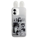 Custodia TPU con orecchie da coniglio per iPhone 17 Pro Max