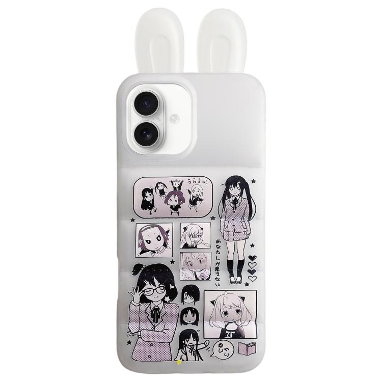 Custodia TPU con orecchie da coniglio per iPhone 17 Pro Max