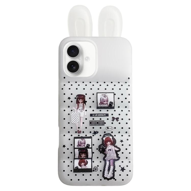 Custodia TPU con orecchie da coniglio per iPhone 17 Pro Max