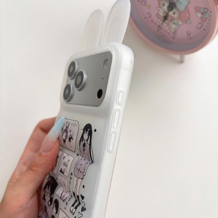 Custodia TPU con orecchie da coniglio per iPhone 17 Pro Max