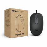 Mouse Logitech M86 USB-A 1000 DPI cablato
