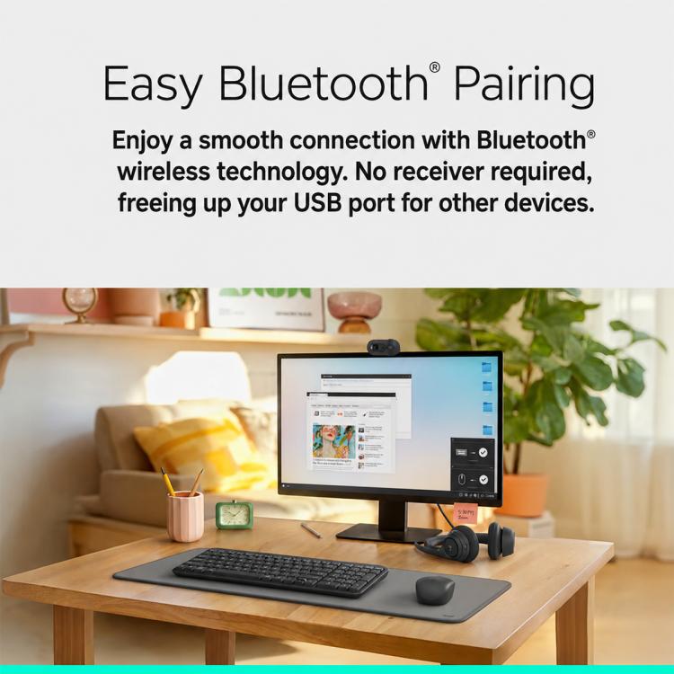 Combo tastiera e mouse wireless Bluetooth Logitech MK251