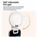 Fotografia in diretta streaming 3 temperature di colore Luce di riempimento RGB