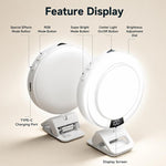 Fotografia in diretta streaming 3 temperature di colore Luce di riempimento RGB