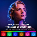 Fotografia in diretta streaming 3 temperature di colore Luce di riempimento RGB