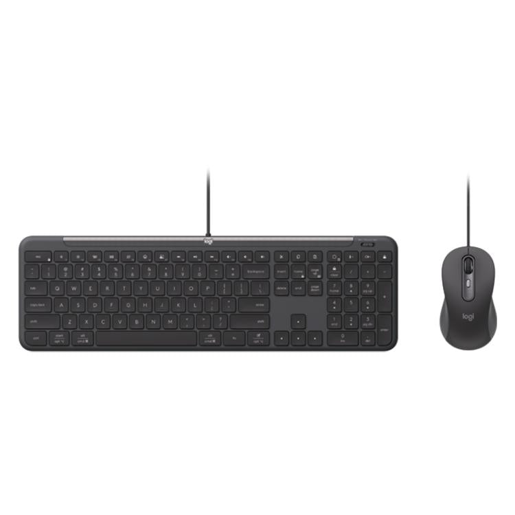 Set tastiera e mouse cablati Logitech MK620 multi-sistema