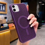 Custodia magnetica a nido d'ape per iPhone 11