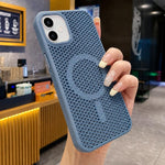 Custodia magnetica a nido d'ape per iPhone 11