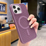 Custodia magnetica a nido d'ape per iPhone 12 Pro