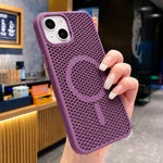 Custodia magnetica a nido d'ape per iPhone 15 Pro
