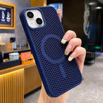 Custodia magnetica a nido d'ape per iPhone 15 Pro