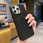 Custodia magnetica a nido d'ape per iPhone 16