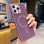 Custodia magnetica a nido d'ape per iPhone 16