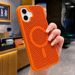 Custodia magnetica a nido d'ape per iPhone 16