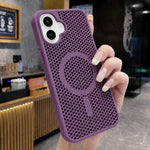 Custodia magnetica a nido d'ape per iPhone 16