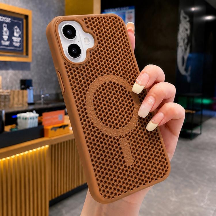 Custodia magnetica a nido d'ape per iPhone 16