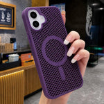 Custodia magnetica a nido d'ape per iPhone 16
